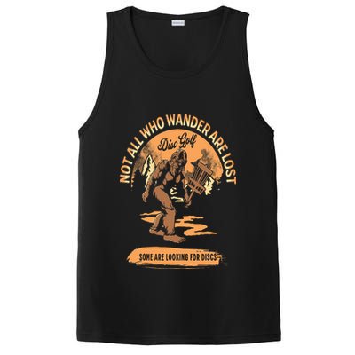 Disc Golf  Not All Who Wander Are Lost Funny Sarcastic PosiCharge Competitor Tank