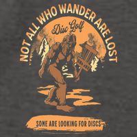 Disc Golf  Not All Who Wander Are Lost Funny Sarcastic Vector Backpack