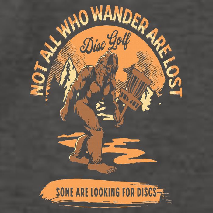 Disc Golf  Not All Who Wander Are Lost Funny Sarcastic Vector Backpack