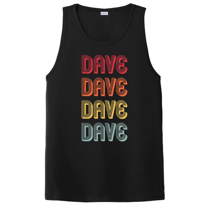 Dave Gift Name Personalized Funny Retro Vintage Birthday PosiCharge Competitor Tank