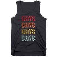 Dave Gift Name Personalized Funny Retro Vintage Birthday Tank Top