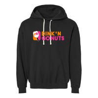 Dink'n Go Nuts Pickleball Paddle TShirt Garment-Dyed Fleece Hoodie