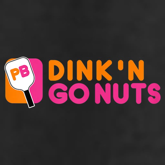 Dink'n Go Nuts Pickleball Paddle TShirt Garment-Dyed Fleece Hoodie