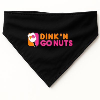 Dink'n Go Nuts Pickleball Paddle TShirt USA-Made Doggie Bandana