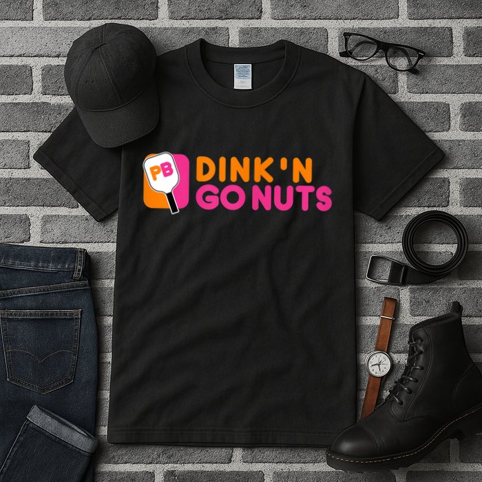 Dink'n Go Nuts Pickleball Paddle TShirt Tall T-Shirt