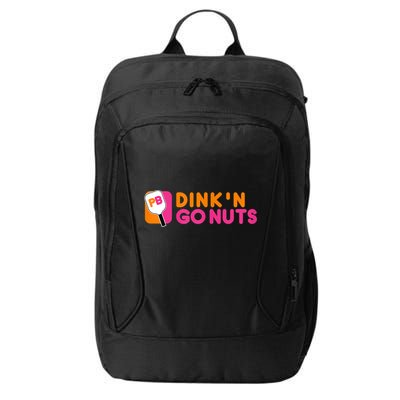 Dink'n Go Nuts Pickleball Paddle TShirt City Backpack