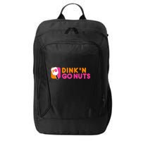 Dink'n Go Nuts Pickleball Paddle TShirt City Backpack