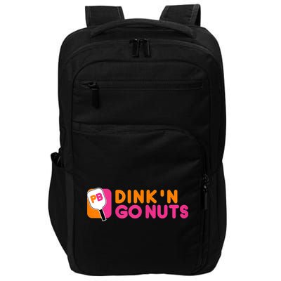 Dink'n Go Nuts Pickleball Paddle TShirt Impact Tech Backpack