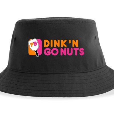 Dink'n Go Nuts Pickleball Paddle TShirt Sustainable Bucket Hat