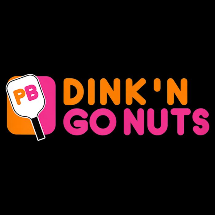 Dink'n Go Nuts Pickleball Paddle TShirt Button