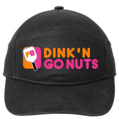 Dink'n Go Nuts Pickleball Paddle TShirt 7-Panel Snapback Hat