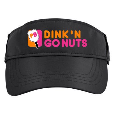 Dink'n Go Nuts Pickleball Paddle TShirt Adult Drive Performance Visor