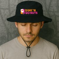 Dink'n Go Nuts Pickleball Paddle TShirt Bucket Hat