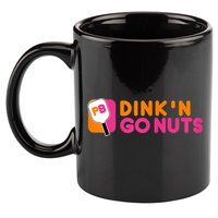 Dink'n Go Nuts Pickleball Paddle TShirt 11oz C Handle Ceramic Mug