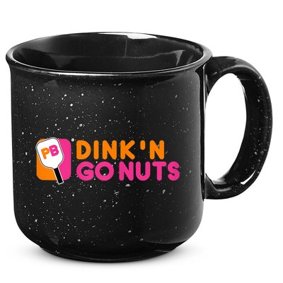 Dink'n Go Nuts Pickleball Paddle TShirt 15oz Campfire Ceramic Mug