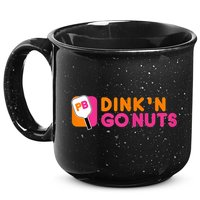 Dink'n Go Nuts Pickleball Paddle TShirt 15oz Campfire Ceramic Mug