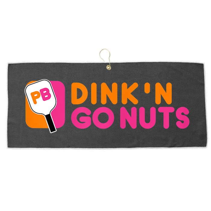 Dink'n Go Nuts Pickleball Paddle TShirt Large Microfiber Waffle Golf Towel