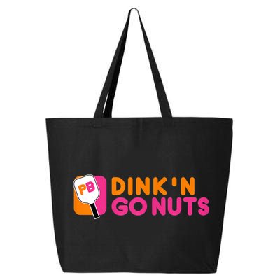 Dink'n Go Nuts Pickleball Paddle TShirt 25L Jumbo Tote