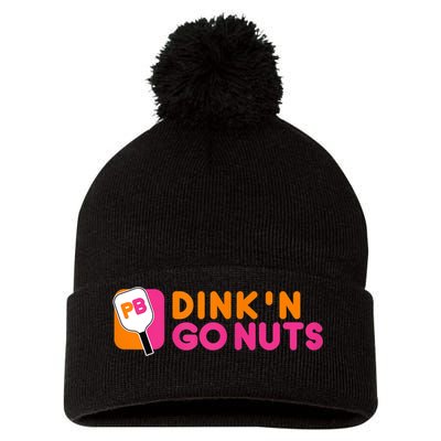 Dink'n Go Nuts Pickleball Paddle TShirt Pom Pom 12in Knit Beanie