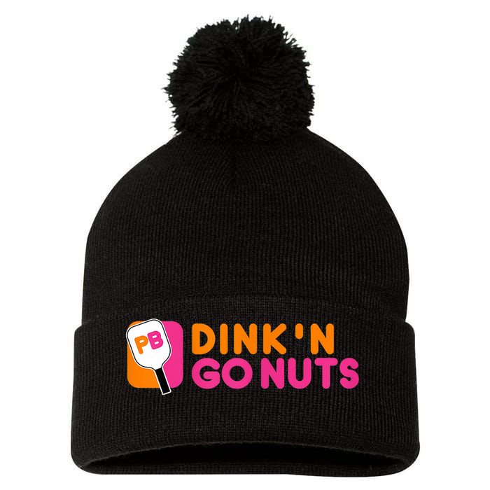Dink'n Go Nuts Pickleball Paddle TShirt Pom Pom 12in Knit Beanie
