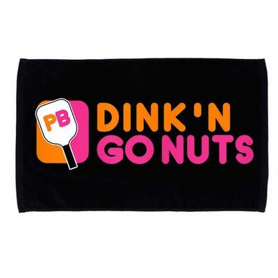 Dink'n Go Nuts Pickleball Paddle TShirt Microfiber Hand Towel