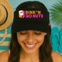 Dink'n Go Nuts Pickleball Paddle TShirt Visor