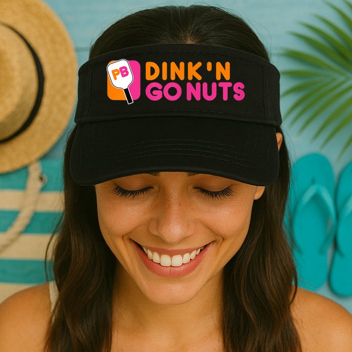 Dink'n Go Nuts Pickleball Paddle TShirt Visor