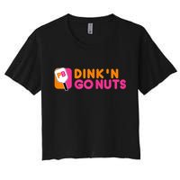 Dink'n Go Nuts Pickleball Paddle TShirt Crop Top