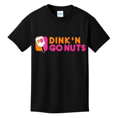 Dink'n Go Nuts Pickleball Paddle TShirt Kids T-Shirt