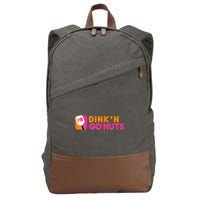 Dink'n Go Nuts Pickleball Paddle TShirt Cotton Canvas Backpack