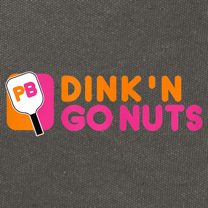Dink'n Go Nuts Pickleball Paddle TShirt Cotton Canvas Backpack