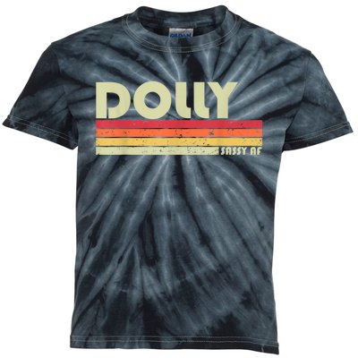 DOLLY Gift Name Personalized Retro Vintage 80s 90s Birthday Vintage Retro 80s 90s Country Music Kids Tie-Dye T-Shirt