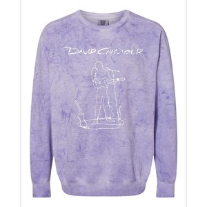 D.A.V.I.D G.I.L.M.O.U.R On An Island Lineart Colorblast Crewneck Sweatshirt