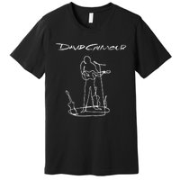 D.A.V.I.D G.I.L.M.O.U.R On An Island Lineart Premium T-Shirt