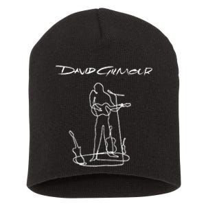 D.A.V.I.D G.I.L.M.O.U.R On An Island Lineart Short Acrylic Beanie