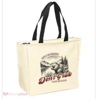 DonT Grab Our Beaver Respect Our Boundaries Zip Tote Bag