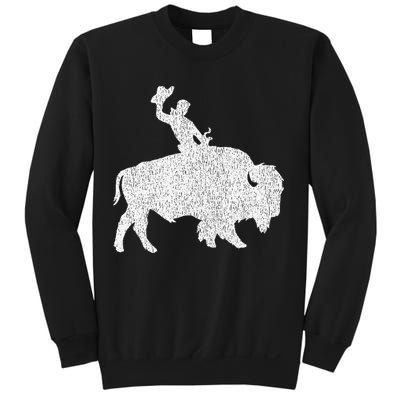 Distressed Guy On A Buffalo Sweatshirt
