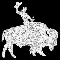 Distressed Guy On A Buffalo T-Shirt