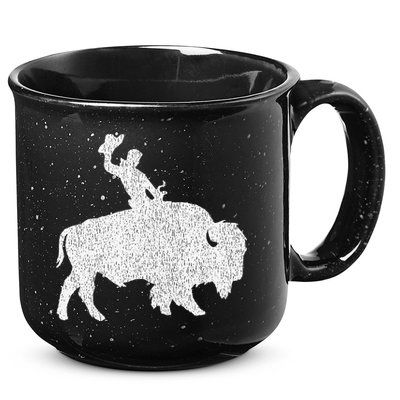 Distressed Guy On A Buffalo 15oz Campfire Ceramic Mug