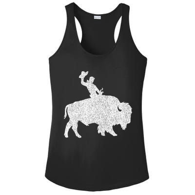 Distressed Guy On A Buffalo Ladies PosiCharge Competitor Racerback Tank