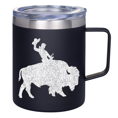 Distressed Guy On A Buffalo 12oz Stainless Steel Coffee Mug