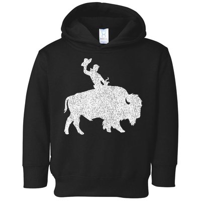 Distressed Guy On A Buffalo Toddler Hoodie