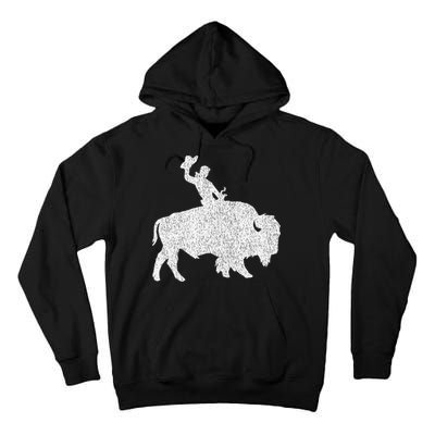 Distressed Guy On A Buffalo Tall Hoodie