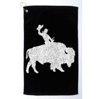 Distressed Guy On A Buffalo Golf Towel