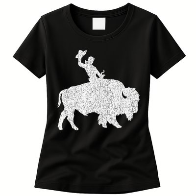 Distressed Guy On A Buffalo Womens T-Shirt