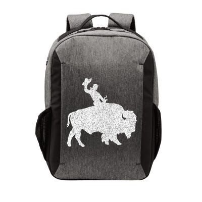 Distressed Guy On A Buffalo Vector Backpack