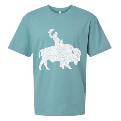 Distressed Guy On A Buffalo Sueded Cloud Jersey T-Shirt