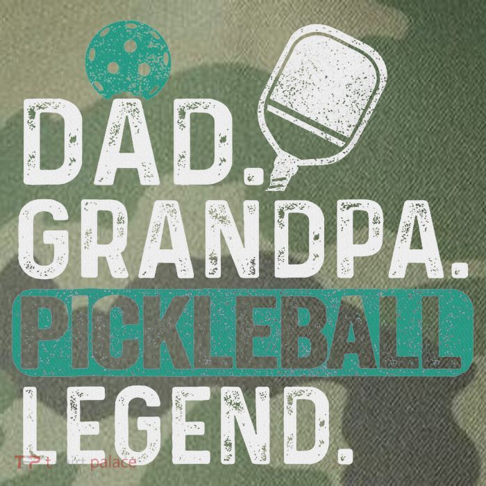 Dad Grandpa Pickleball Legend Player Funny Pickle Ball Legacy Tie Dye Trucker Hat