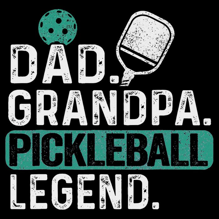 Dad Grandpa Pickleball Legend Player Funny Pickle Ball Flexfit Unipanel Trucker Cap