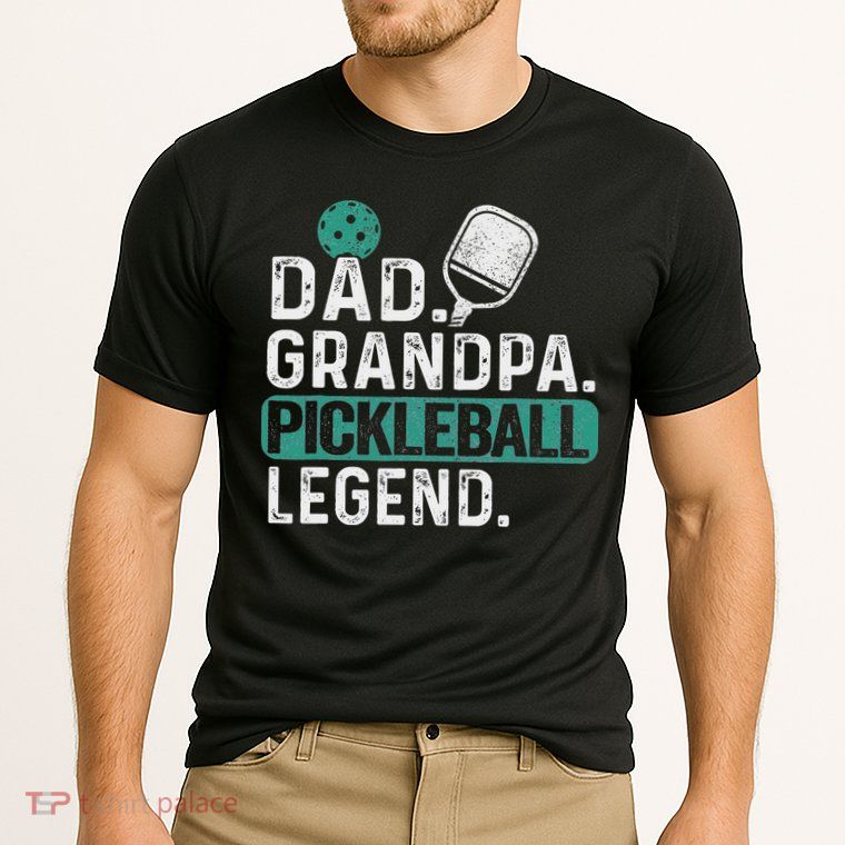 Dad Grandpa Pickleball Legend Player Funny Pickle Ball Performance Shirt